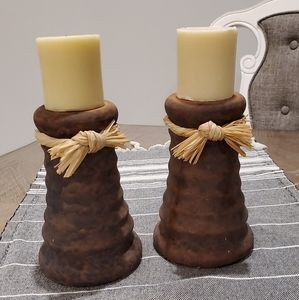 2 candle holders used good condition.